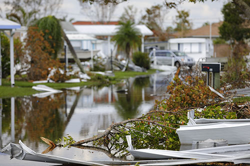 Image of the destruction left behind by Hurricane Irma